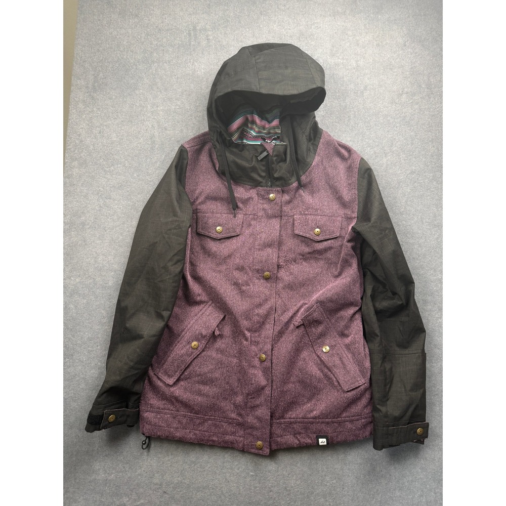 Ride Snowboards 10K Waterproof Jacket Hooded Women‎ M Purple Snow Ski Winter